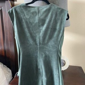 Green suede dress only ! Never wore with tags and great for holiday!